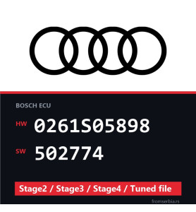 Audi 0261S05898 502774 Stage2 / Stage3 / Stage4 / Tuned file file