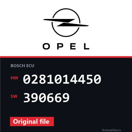 Opel Vectra-C 0281014450 390669 original ECU file