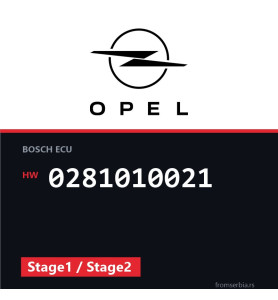 Opel Zafira 0281010021 Stage1 / Stage2 tuning file