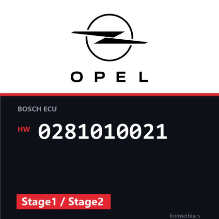 Opel Zafira 0281010021 Stage1 / Stage2 tuning file