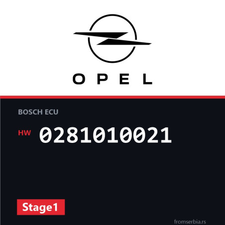 Opel Zafira 0281010021 Stage1 tuning file