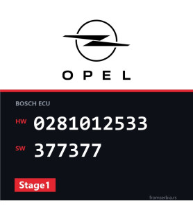 Opel Astra-H 0281012533 377377 Stage1 tuning file