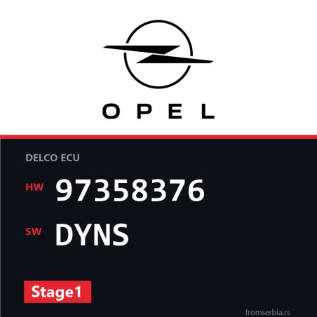 Opel Combo 97358376 DYNS Stage1 tuning file