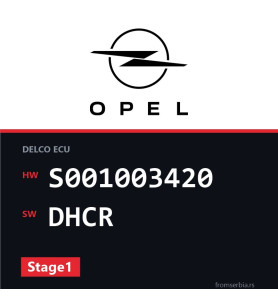 Opel Astra S001003420 DHCR Stage1 tuning file