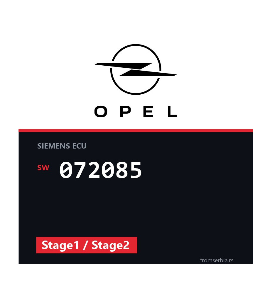 Opel Astra 072085 Stage1 / Stage2 tuning file
