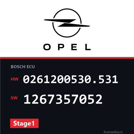 Opel Astra-F 0261200530.531 1267357052 Stage1 tuning file