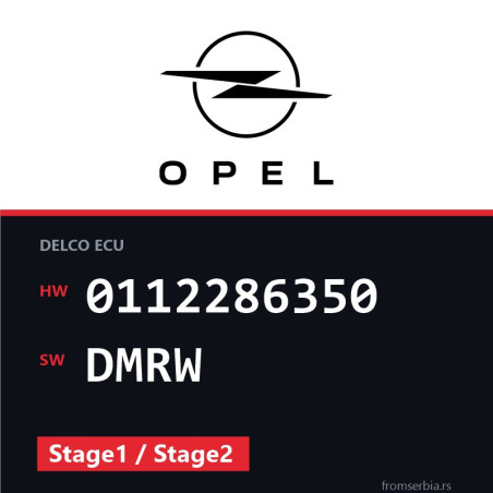 Opel Astra-G 0112286350 DMRW Stage1 / Stage2 tuning file