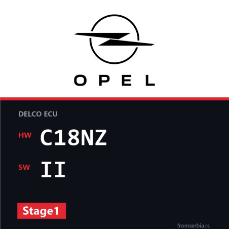 Opel Astra-G C18NZ II Stage1 tuning file