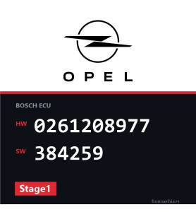 Opel Astra-H 0261208977 384259 Stage1 tuning file