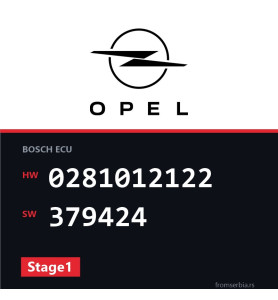 Opel Astra-H 0281012122 379424 Stage1 tuning file