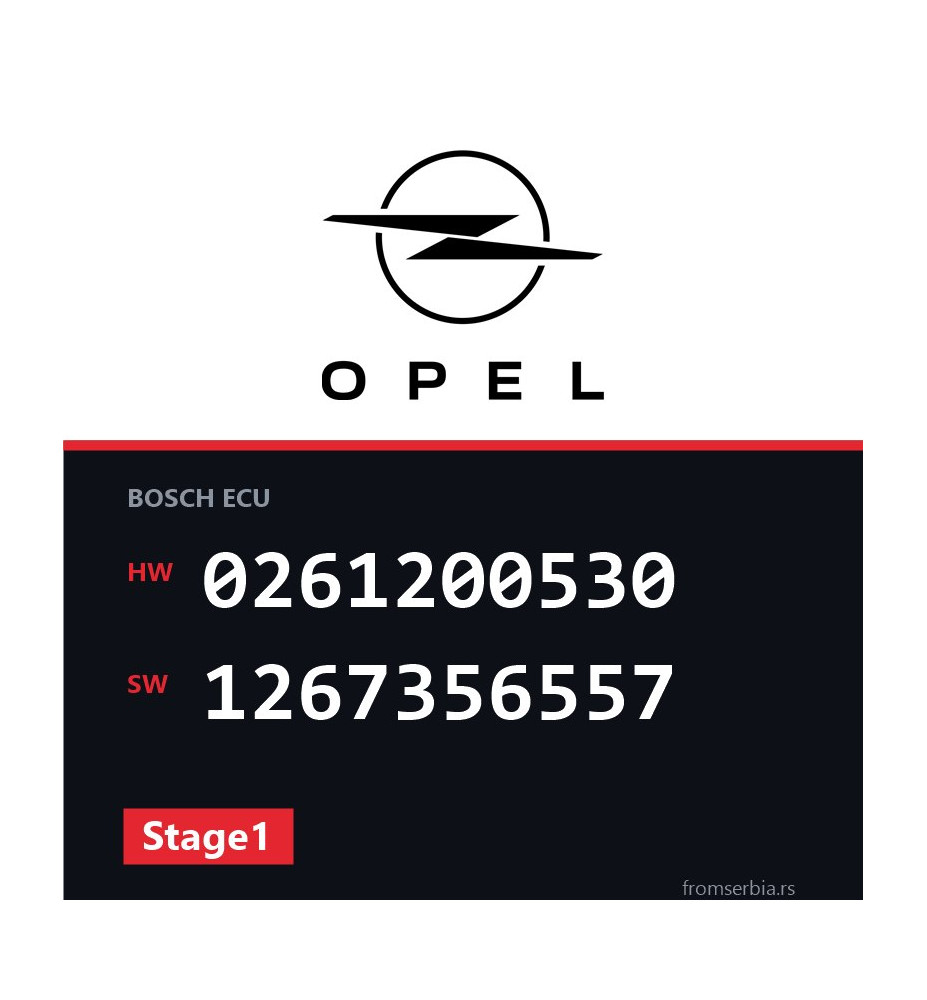 Opel Calibra 0261200530 1267356557 Stage1 tuning file