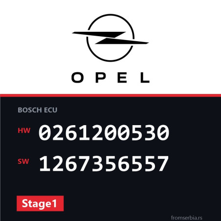 Opel Calibra 0261200530 1267356557 Stage1 tuning file