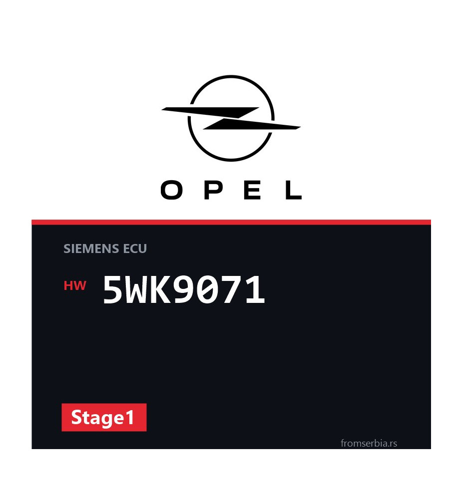 Opel Omega-B 5WK9071 Stage1 tuning file