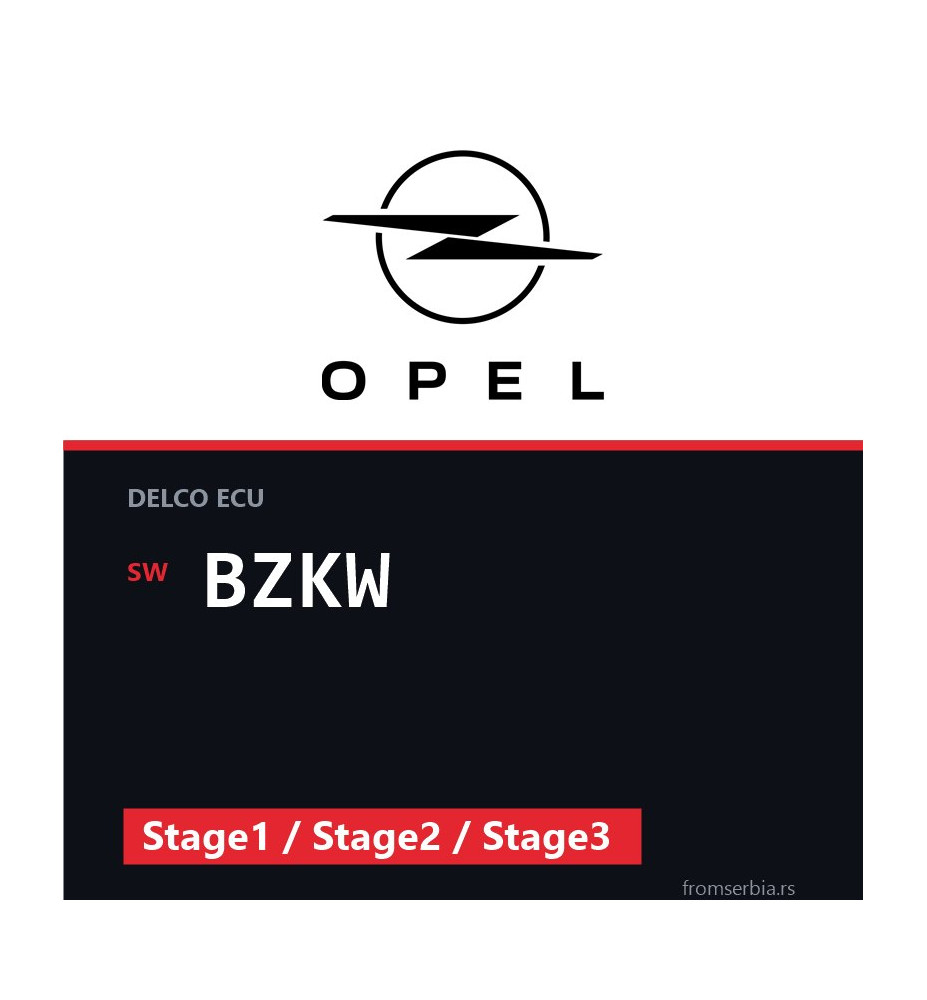 Opel Tigra BZKW Stage1 / Stage2 / Stage3 tuning file