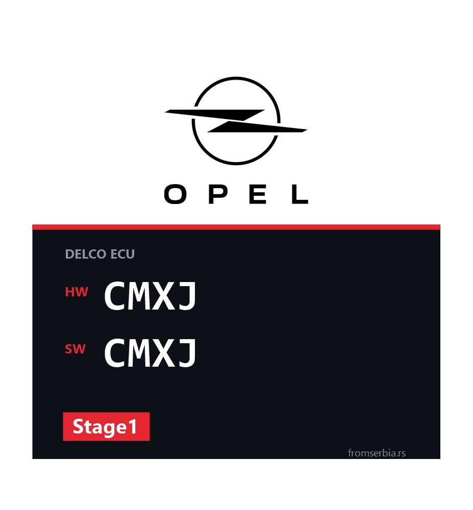 Opel Vectra-B CMXJ CMXJ Stage1 tuning file