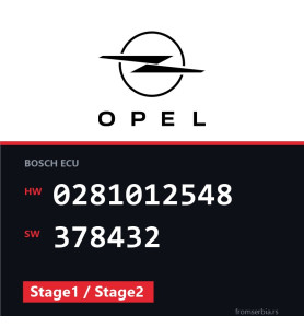 Opel Astra-G 0281012548 378432 Stage1 / Stage2 tuning file