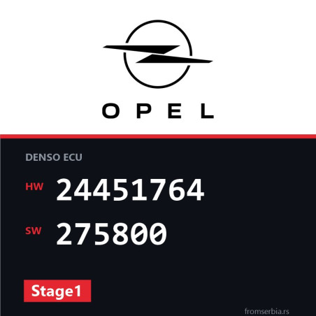 Opel Signum 24451764 275800 Stage1 tuning file