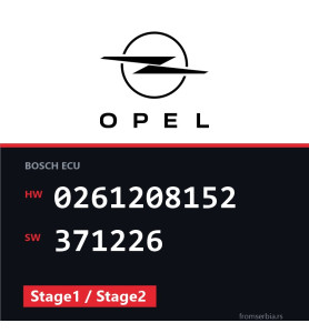 Opel Astra-H 0261208152 371226 Stage1 / Stage2 tuning file