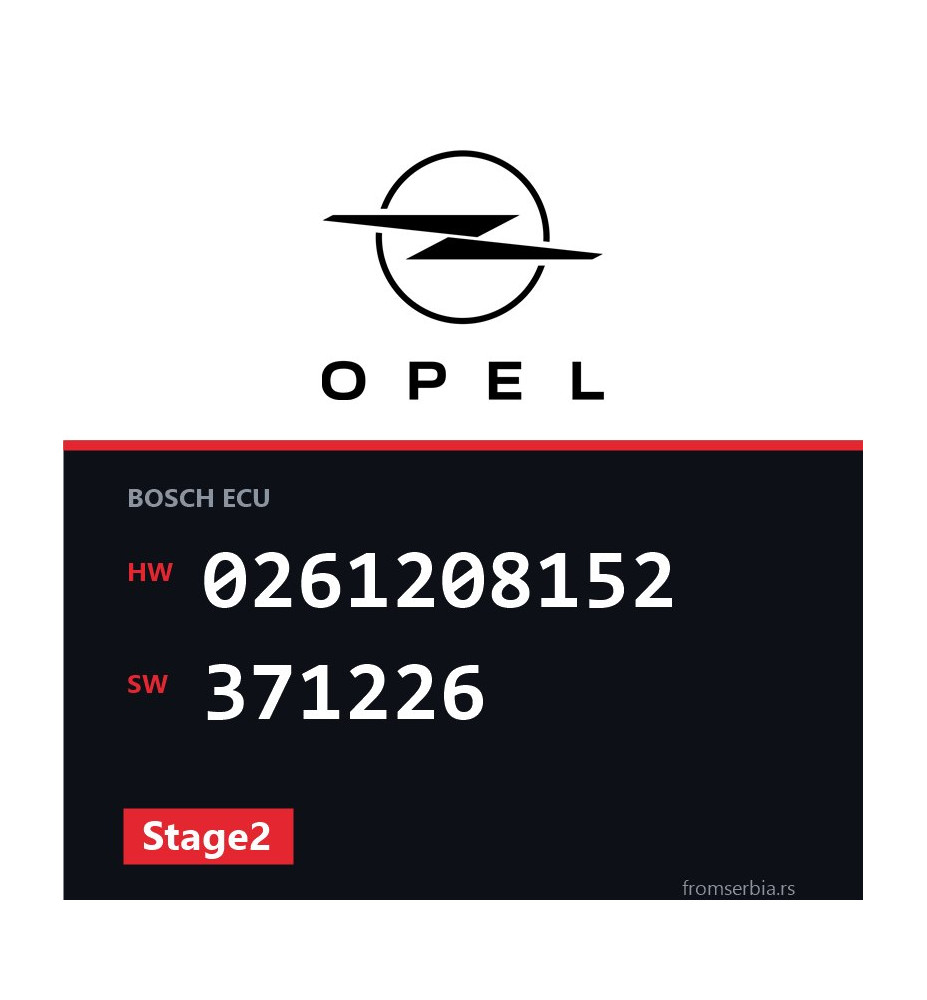 Opel Astra-H 0261208152 371226 Stage2 tuning file