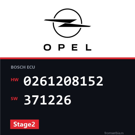 Opel Astra-H 0261208152 371226 Stage2 tuning file