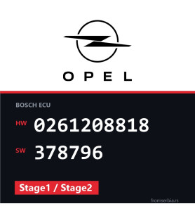 Opel Astra-H 0261208818 378796 Stage1 / Stage2 tuning file