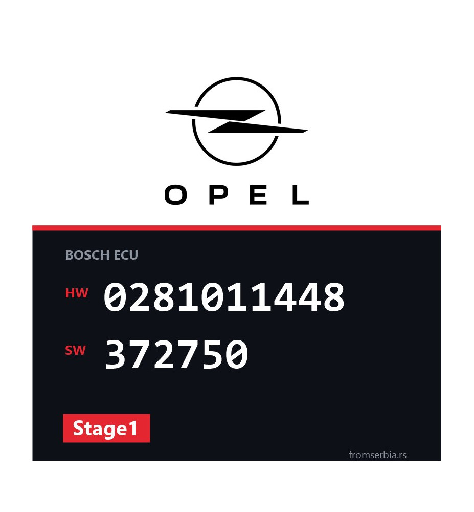Opel Vectra-C 0281011448 372750 Stage1 tuning file