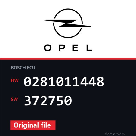 Opel Vectra-C 0281011448 372750 original ECU file