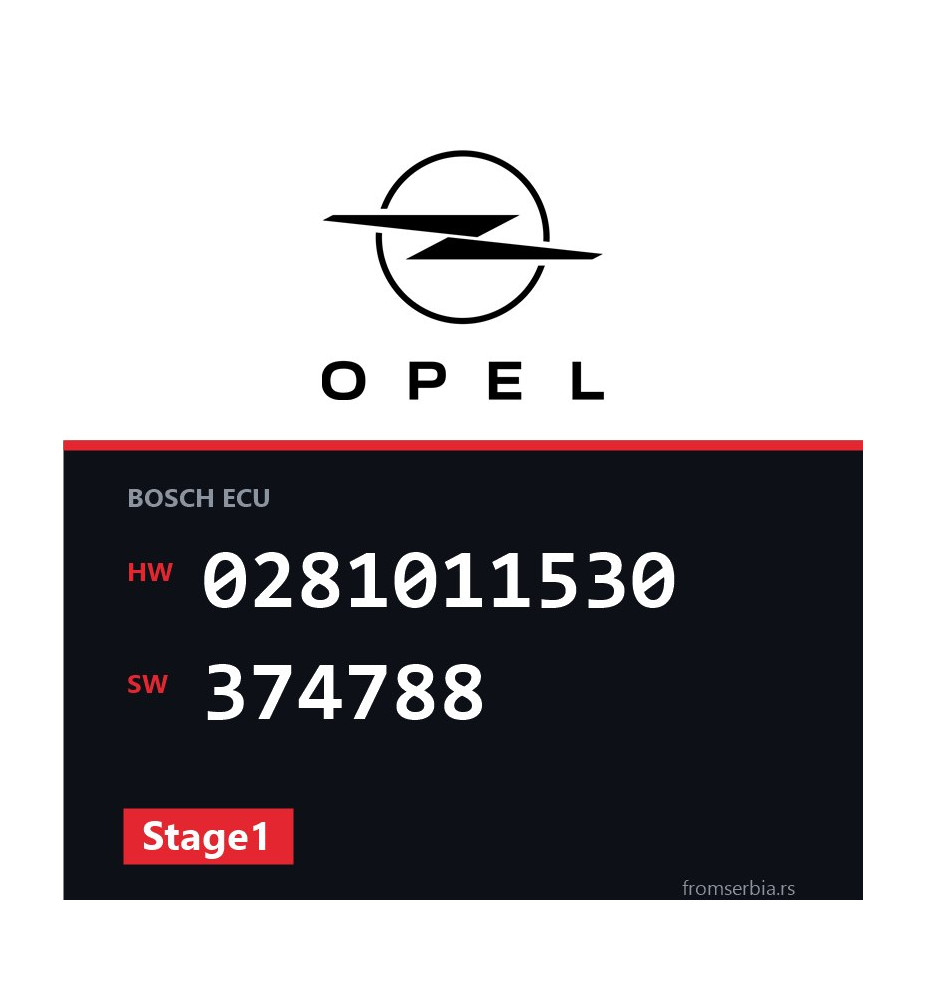 Opel Vivaro 0281011530 374788 Stage1 tuning file