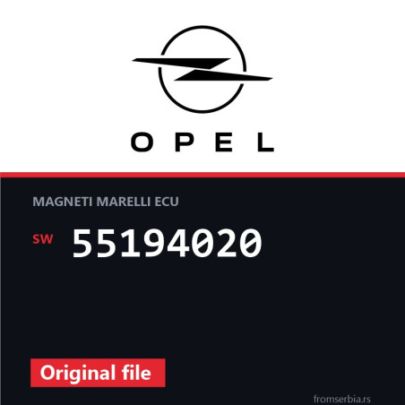 Opel Combo 55194020 original ECU file