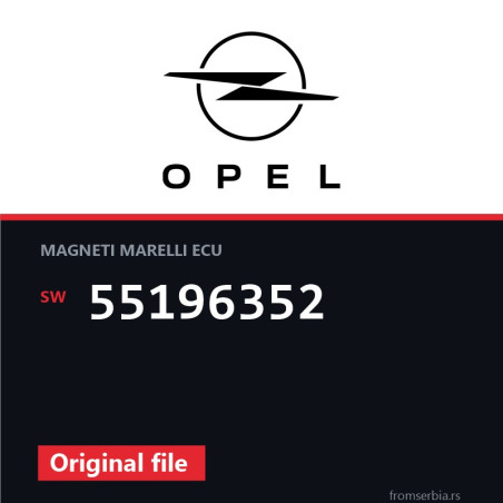 Opel Combo 55196352 original ECU file
