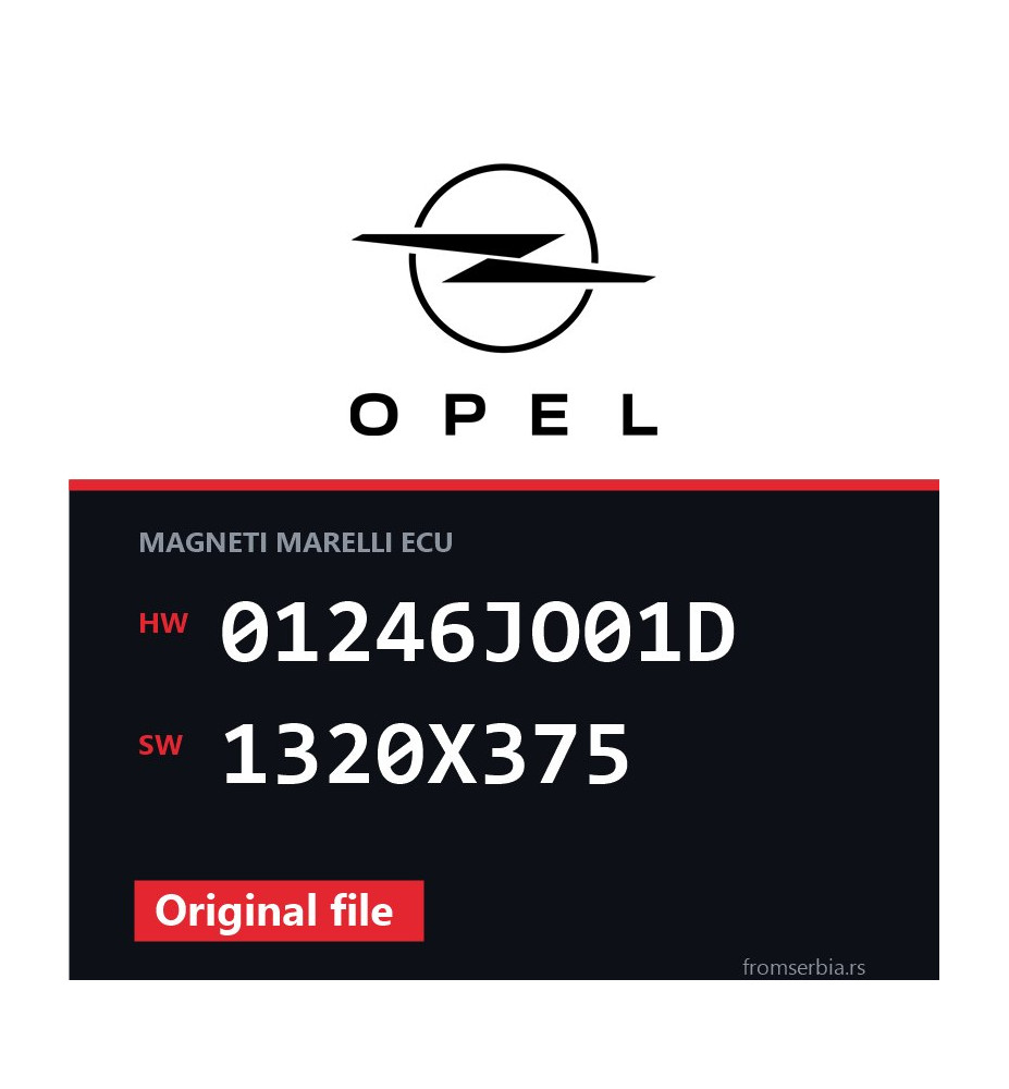 Opel Corsa-B 01246JO01D 1320X375 original ECU file
