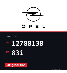 Opel Signum 12788138 83i original ECU file