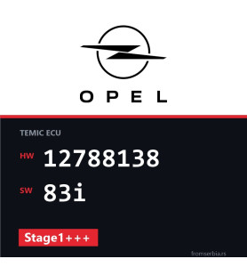 Opel Signum 12788138 83i Stage1+++ tuning file