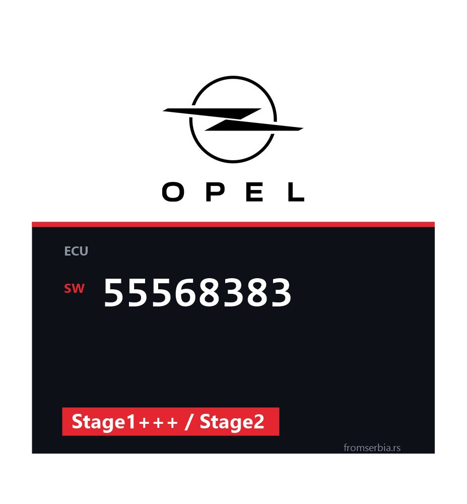 Opel 1.3 55568383 Stage1+++ / Stage2 tuning file