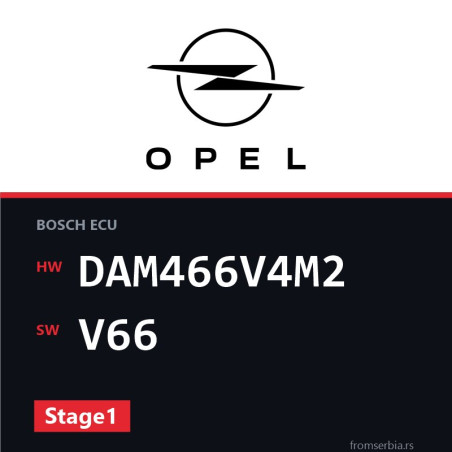 Opel Antara DAM466V4M2 V66 Stage1 tuning file