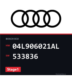 Audi A3 04L906021AL 533836 Stage1 tuning file
