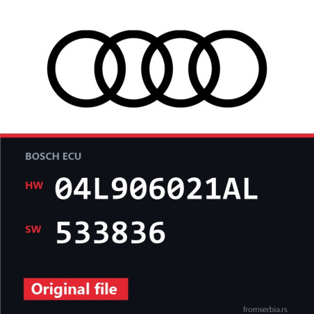 Audi A3 04L906021AL 533836 original ECU file