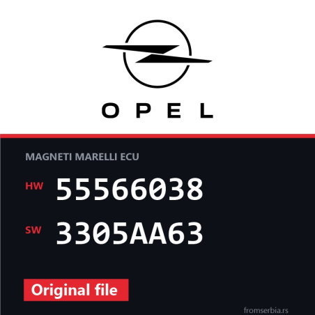 Opel Astra-H 55566038 3305AA63 original ECU file