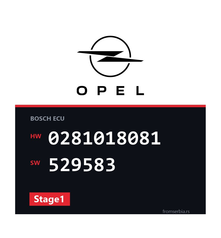 Opel Insignia 0281018081 529583 Stage1 tuning file