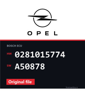 Opel Insignia 0281015774 A50878 original ECU file