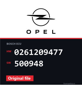 Opel Insignia 0261209477 500948 original ECU file