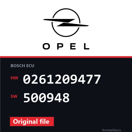 Opel Insignia 0261209477 500948 original ECU file
