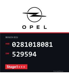 Opel 2.0 0281018081 529594 Stage1+++ tuning file