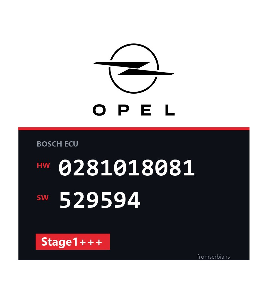 Opel 2.0 0281018081 529594 Stage1+++ tuning file