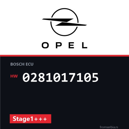 Opel 2.0 0281017105 Stage1+++ tuning file