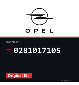 Opel 2.0CDTI 0281017105 original ECU file