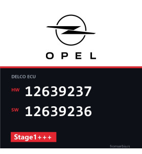 Opel Astra 12639237 12639236 Stage1+++ tuning file