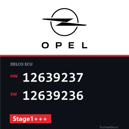 Opel Astra 12639237 12639236 Stage1+++ tuning file