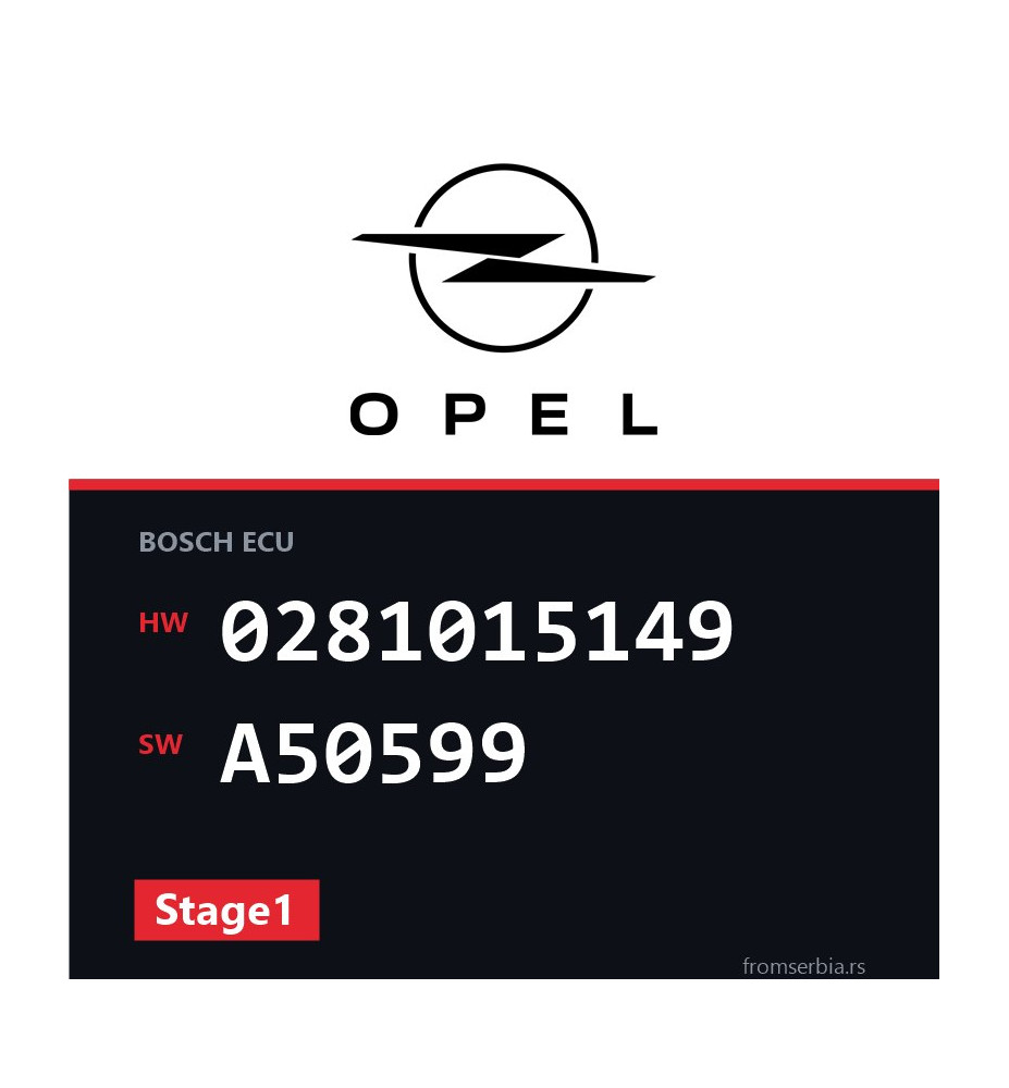 Opel Insignia 0281015149 A50599 Stage1 tuning file