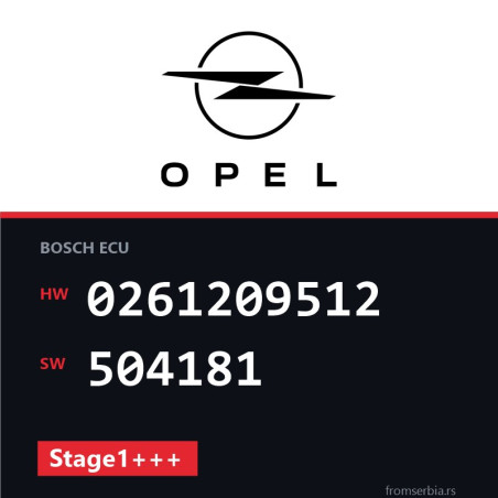 Opel Insignia 0261209512 504181 Stage1+++ tuning file